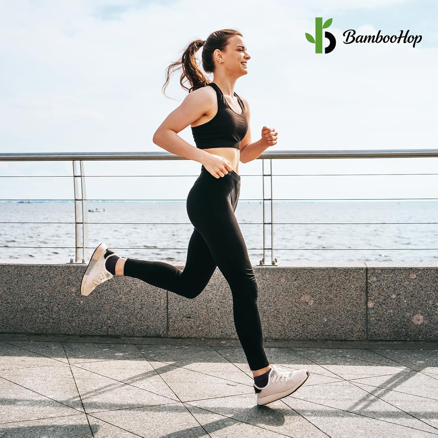 Thumbnail 1 de BambooHop Ankle Socks Women: 5 Pairs of Breathable, Seamless Bamboo Low Cut Trainers Socks