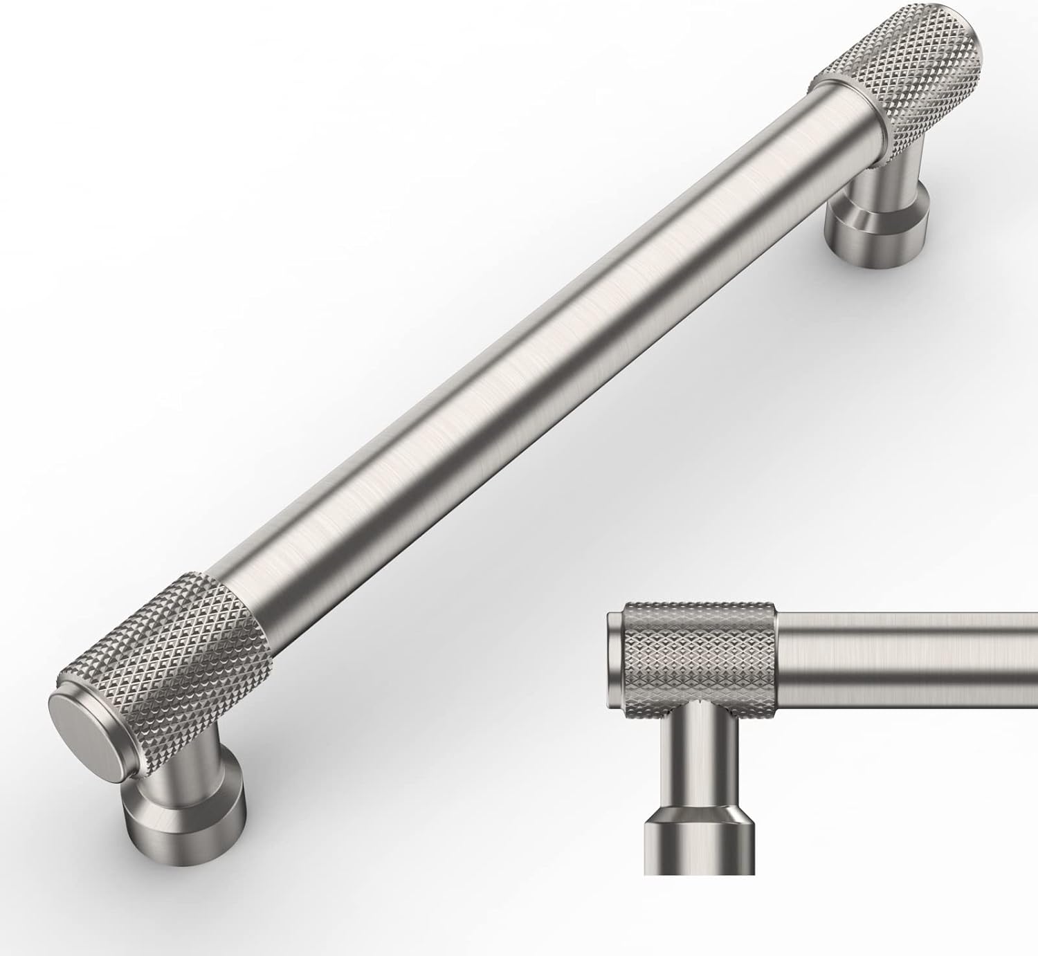 Detalle de Amerdeco cabinet pulls 128mm satin nickel pack