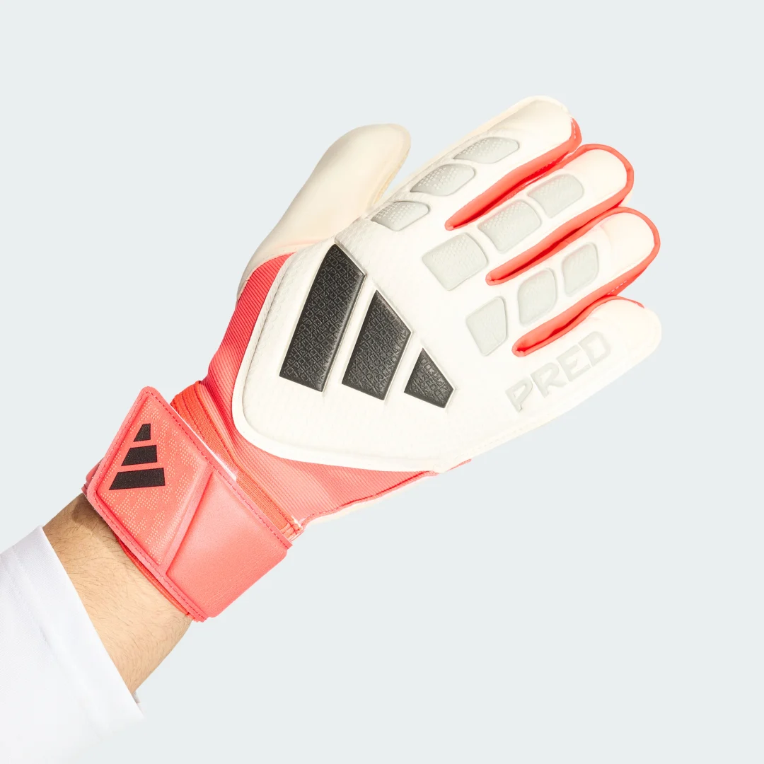 Detalle de Guantes de Portero Predator Match de Adidas – color blanco