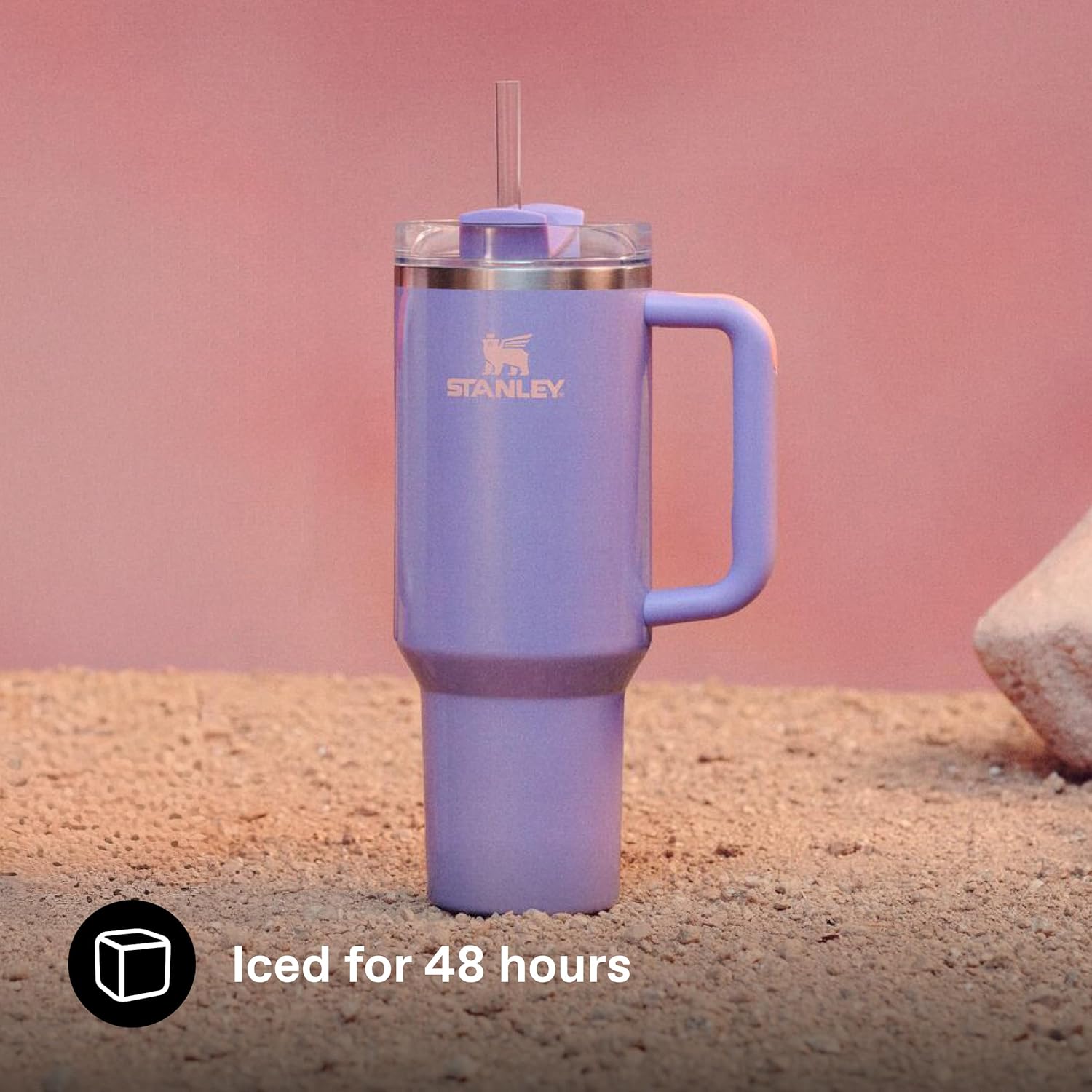 Thumbnail 3 de Stanley Quencher H2.0 Flowstate Tumbler 1.2L (Periwinkle Shimmer) – insulated metal water bottle with straw