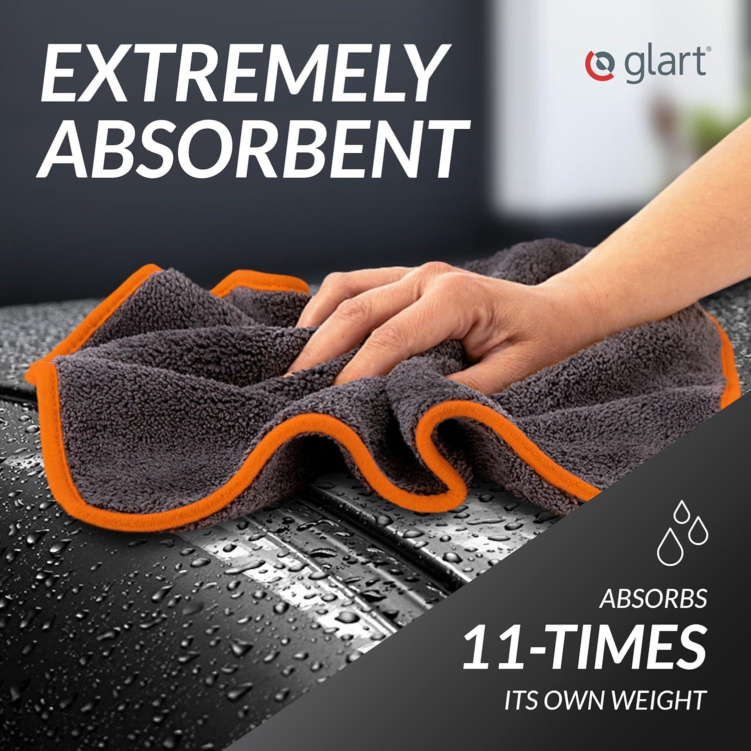 Thumbnail 2 de Glart 443TPO 3 Super Absorbent Microfibre Thick Plush Cloths 40 x 40 cm