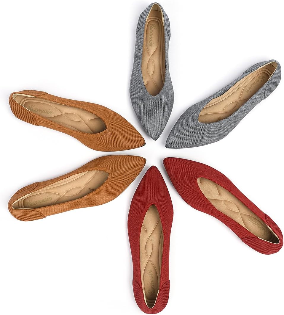 Thumbnail 6 de Semwiss Women's Ballet Flats: Comfortable Leopard Dressy Shoes for Work and Everyday Wear