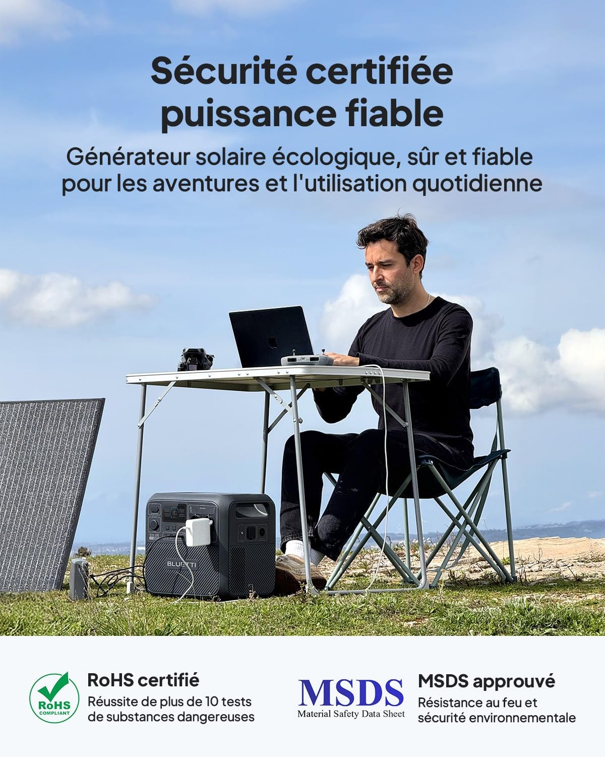 Thumbnail 2 de BLUETTI Elite 200 V2: Générateur électrique portable avec panneau solaire 350W et 2073,6Wh