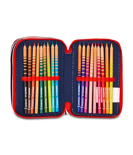 Detalle 1 de Seven Spiderman Estuche escolar 3 cremalleras