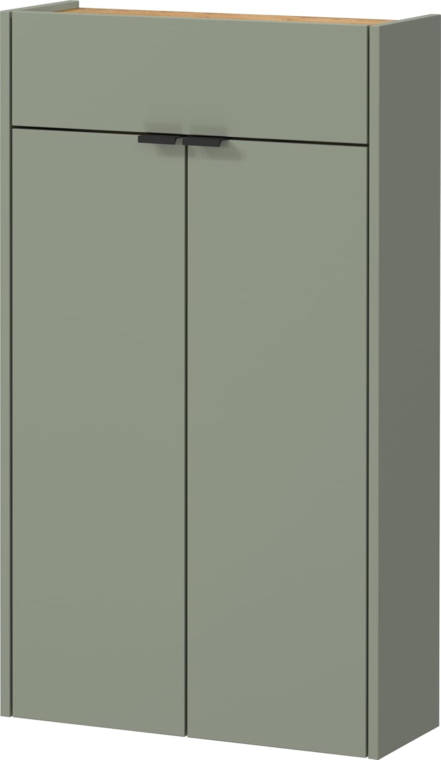 Detalle de Germania Armadio pensile multiuso 56 x 97 x 22 cm – finitura verde tortora/rovere Navarra