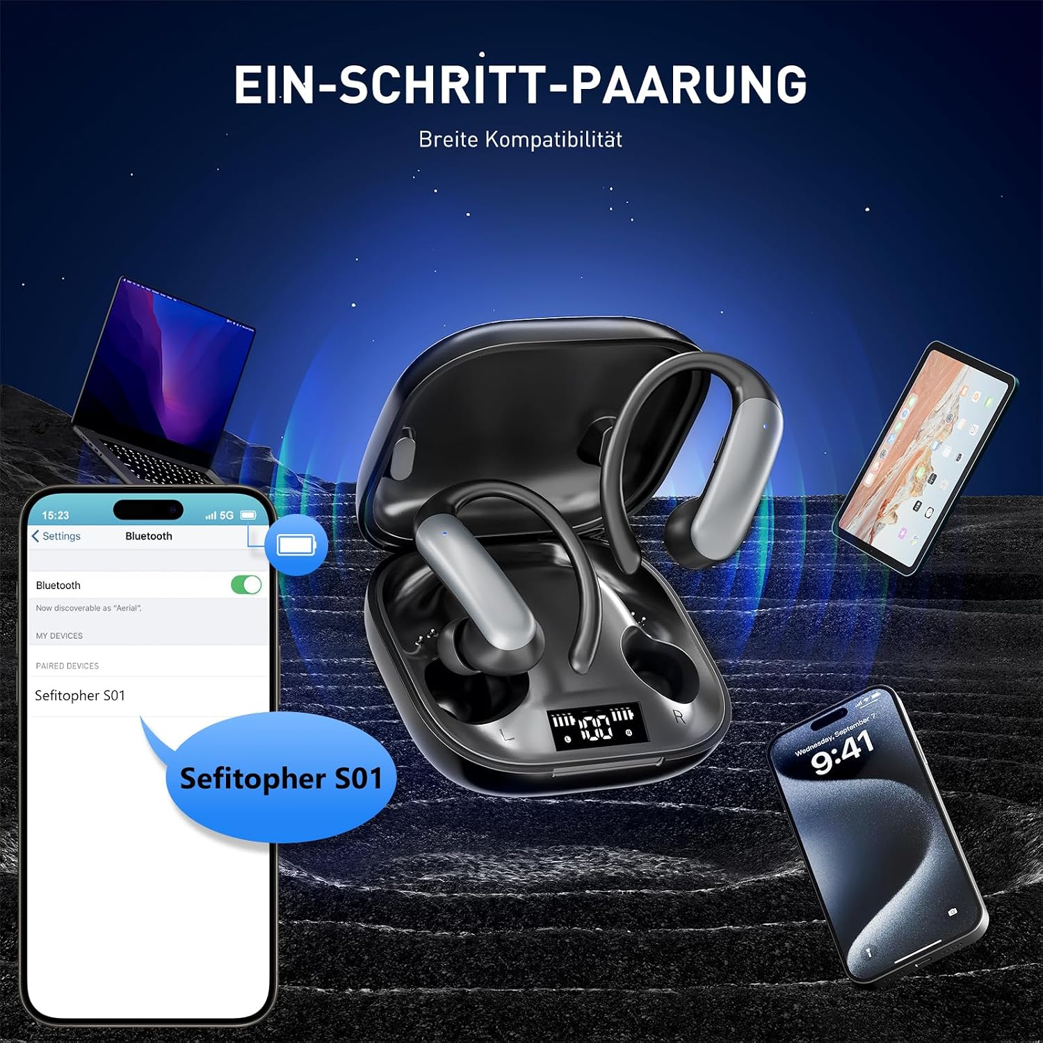 Thumbnail 5 de Kabellose In-Ear Kopfhörer Bluetooth 6.0 32 Std