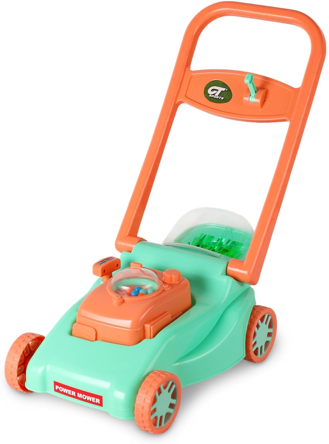 Kids Lawn Mower Toy with Realistic Grass-Cutting Action (No Batteries) for Ages 3–6