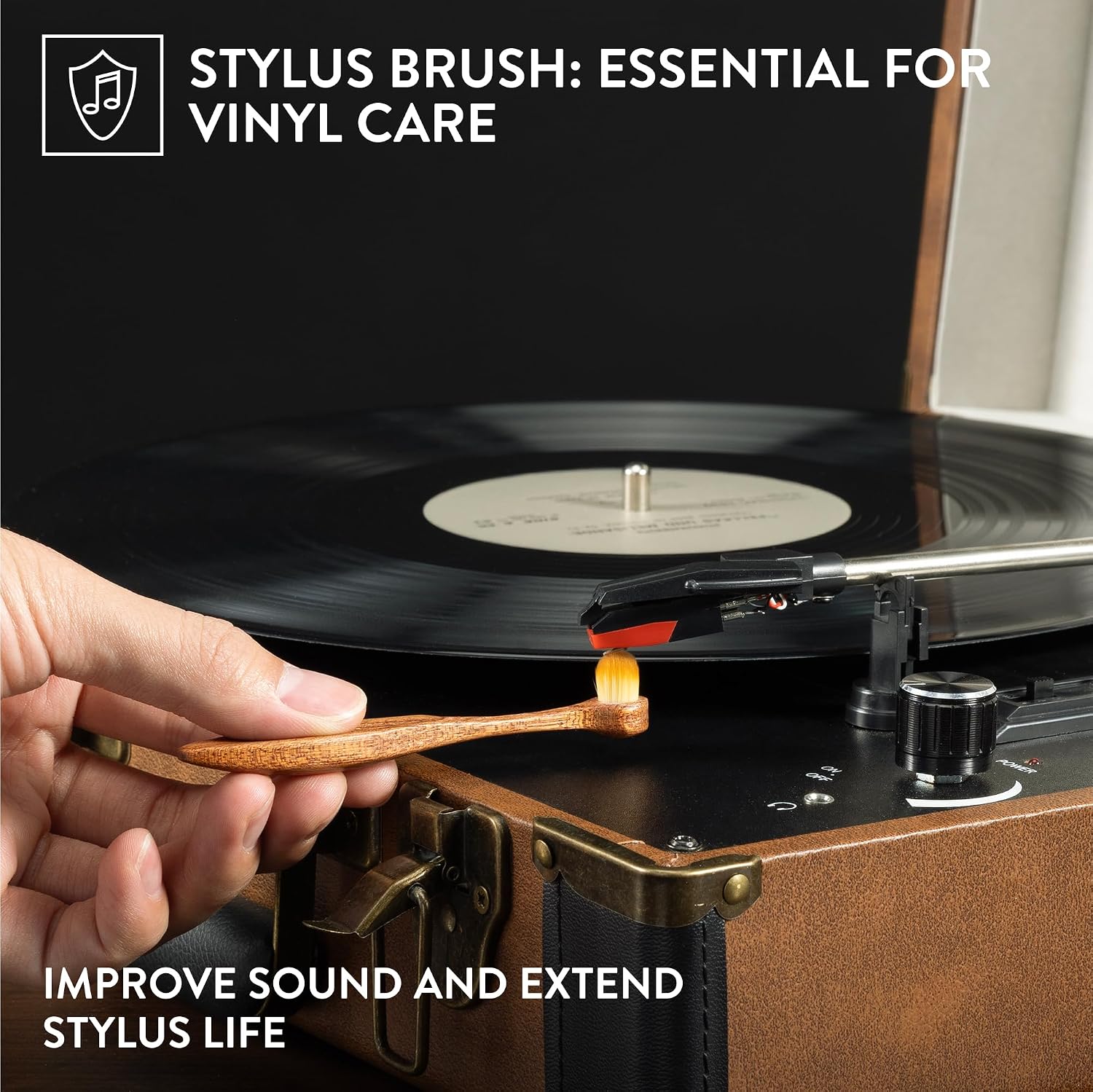 Detalle de Big Fudge Vinyl Record Cleaning Kit - Collector's Edition (100% Sapele Wood)
