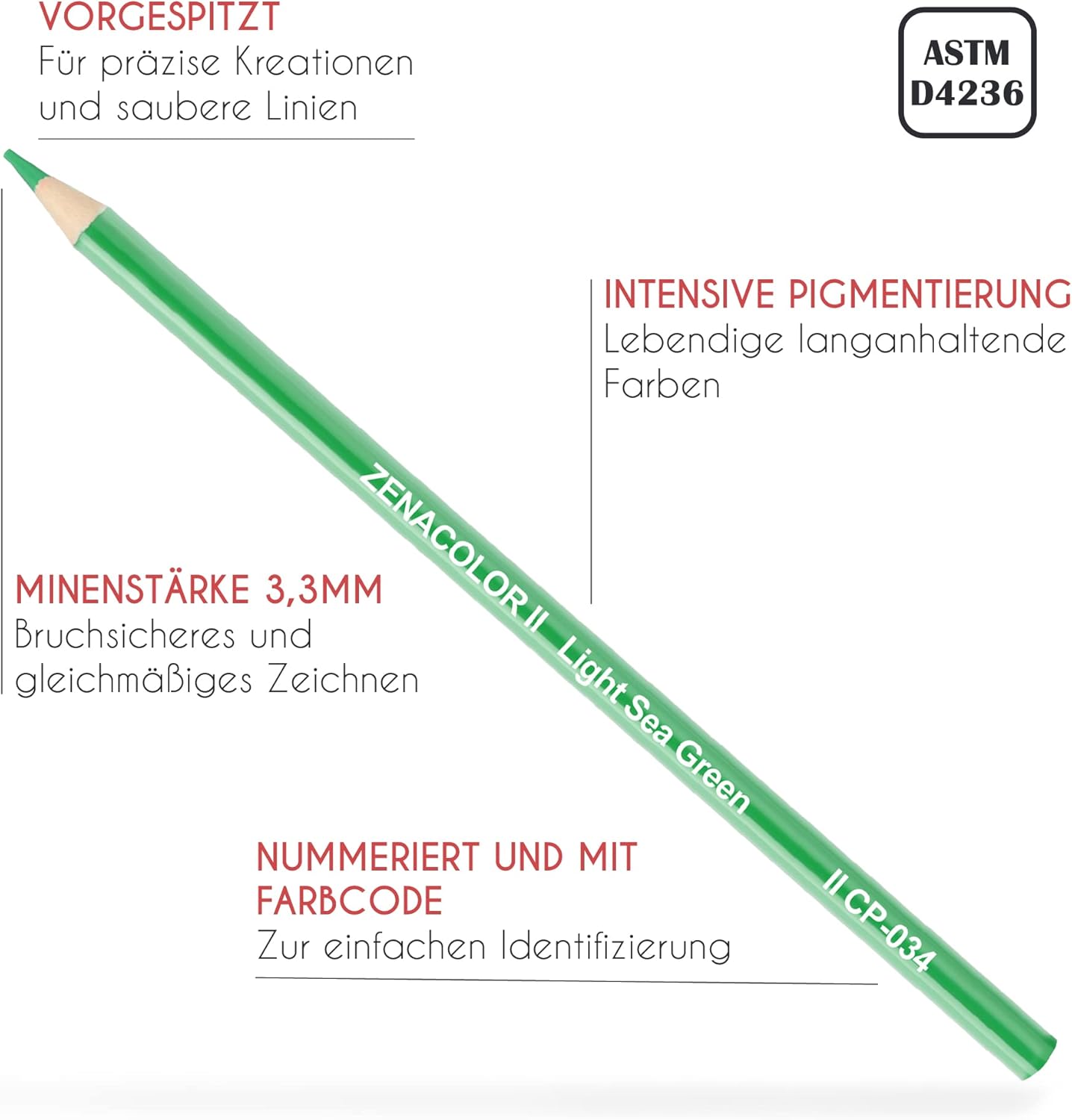 Thumbnail 2 de Zenacolor 72 Buntstifte für Erwachsene 🖍