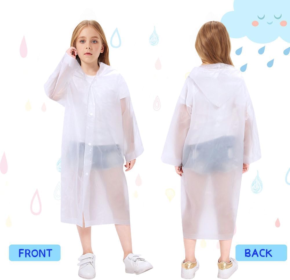 Detalle de Vicloon rain poncho waterproof kinderregenponcho met capuchon, herbruikbaar
