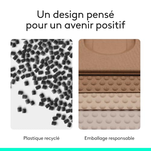 Detalle 2 de Logitech Lift Souris Ergonomique Verticale — confort durable pour droitiers, petites et moyennes mains