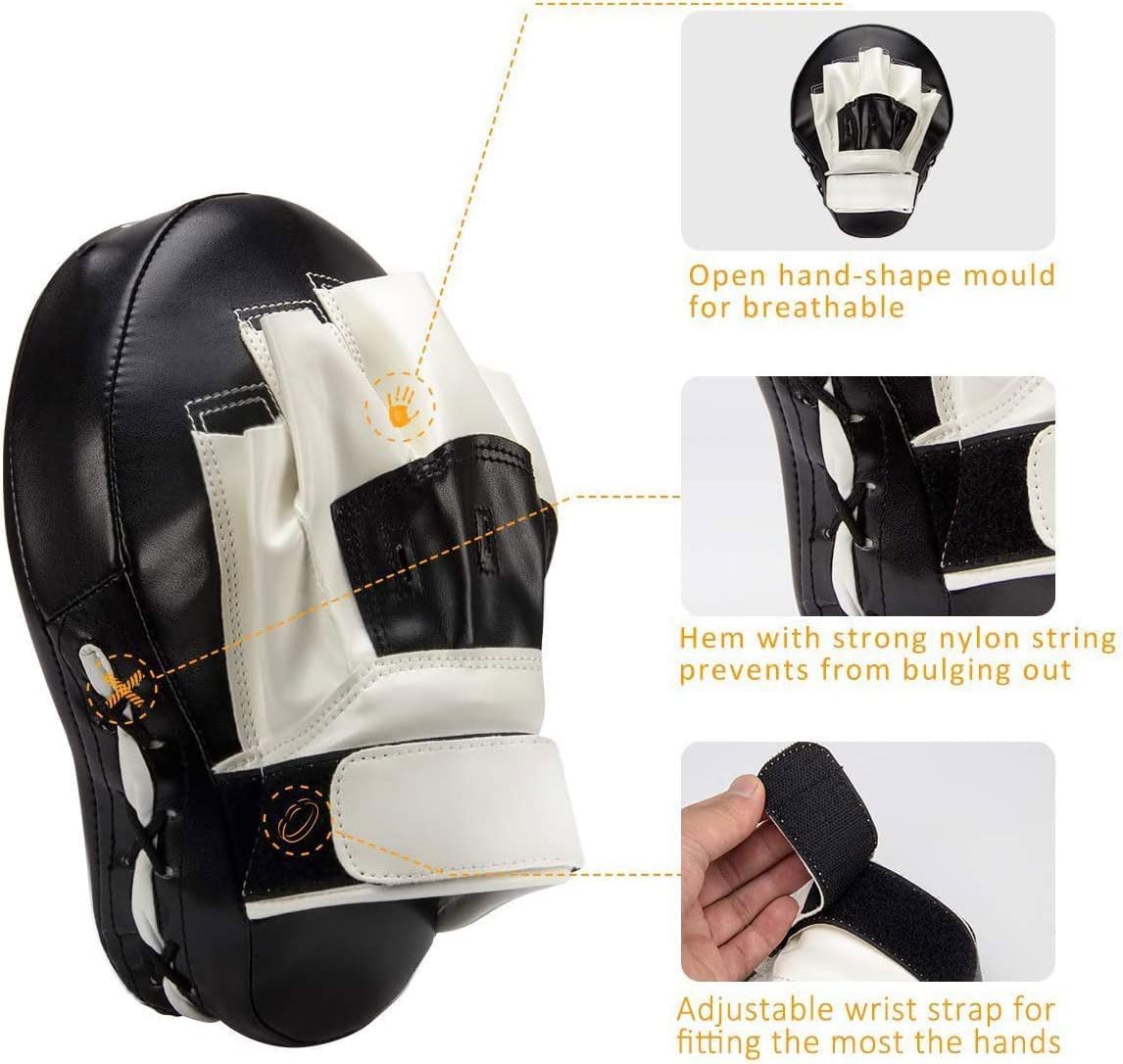 Thumbnail 1 de Valleycomfy Curved Focus Punching Mitts, Faux Leather, 1.5-Inch Foam