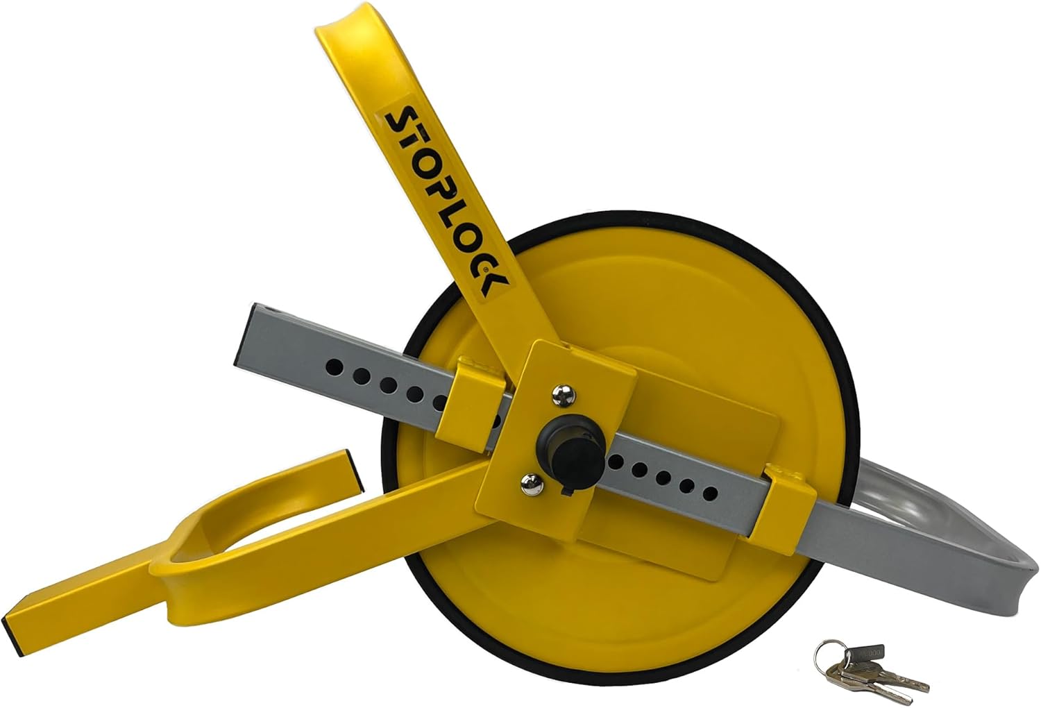 Thumbnail 3 de Stoplock Wheel Clamp HG 400-00 anti-theft lock for small-wheel cars, caravans and trailers (yellow)