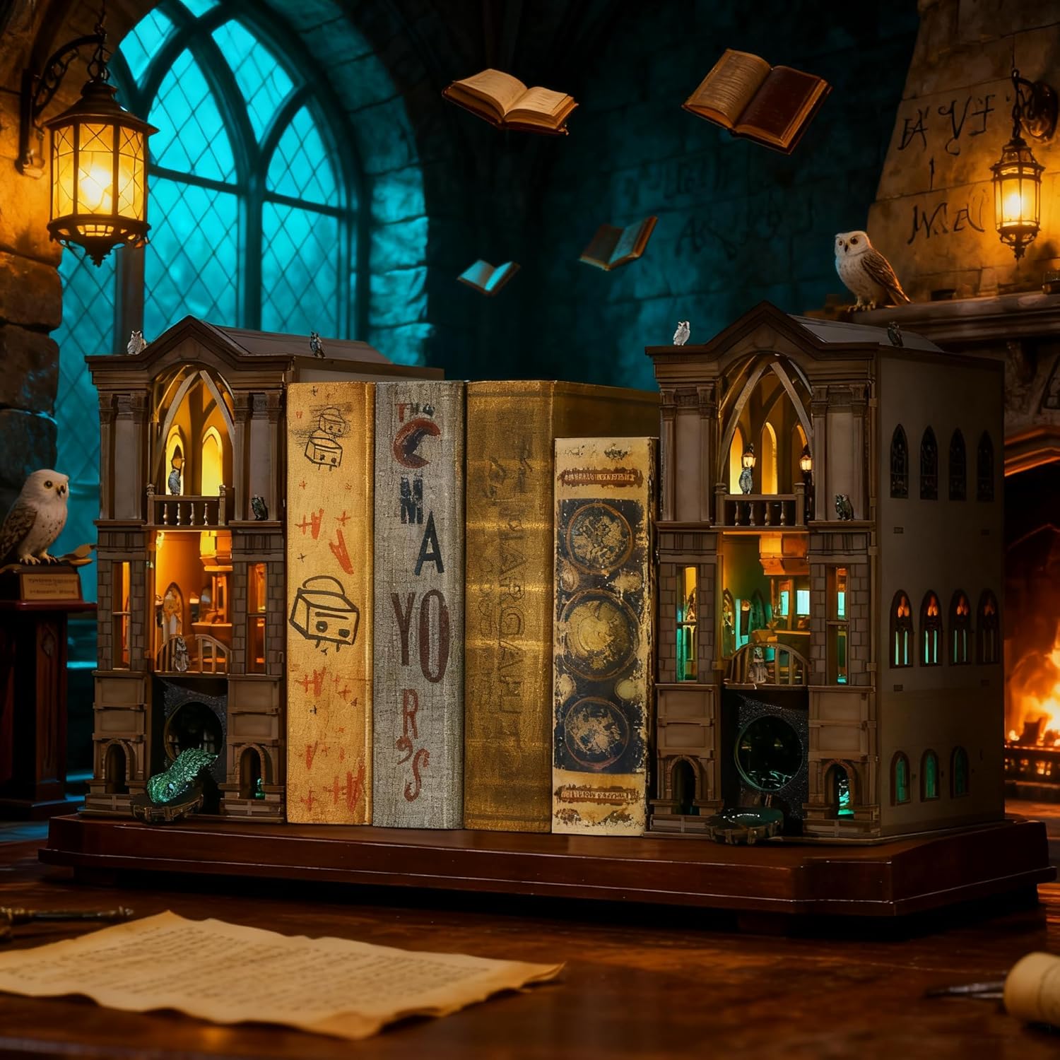 Thumbnail 6 de Book Nook Magic Kit – DIY Miniaturhaus „The Whispering Gate“ mit LED-Licht (351 Teile)