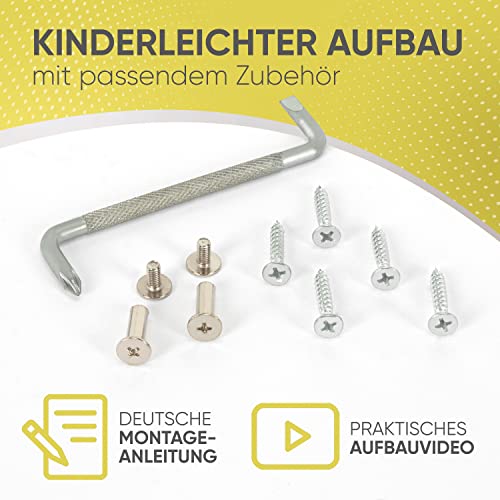 Thumbnail 6 de RAWVEL Bettgitter grau [2m] – Rausfallschutz für Kinder- und Elternbetten, LABOR geprüft