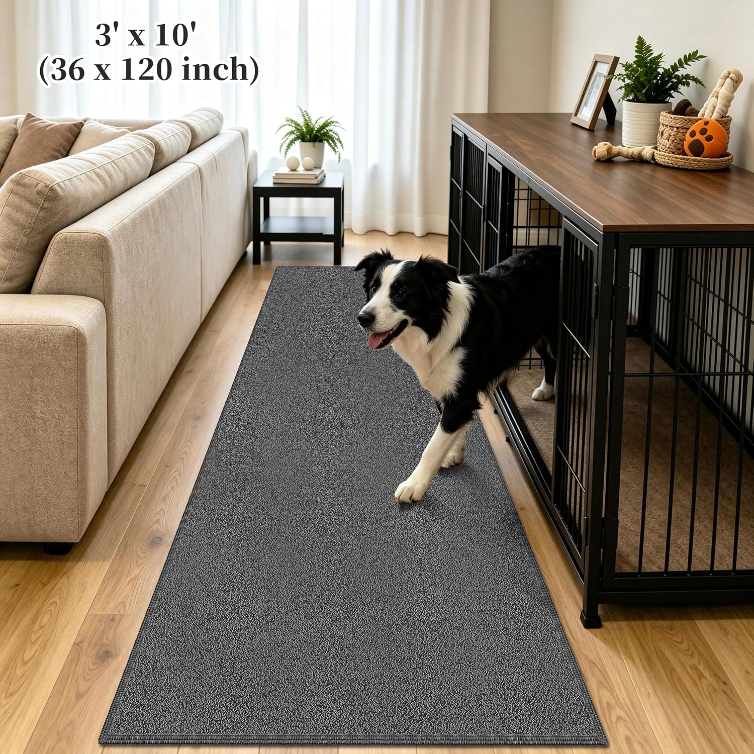 Thumbnail 1 de TTelephant Sky 3' x 10' Runner Rug, Waterproof, Non-Slip Silicone Backing