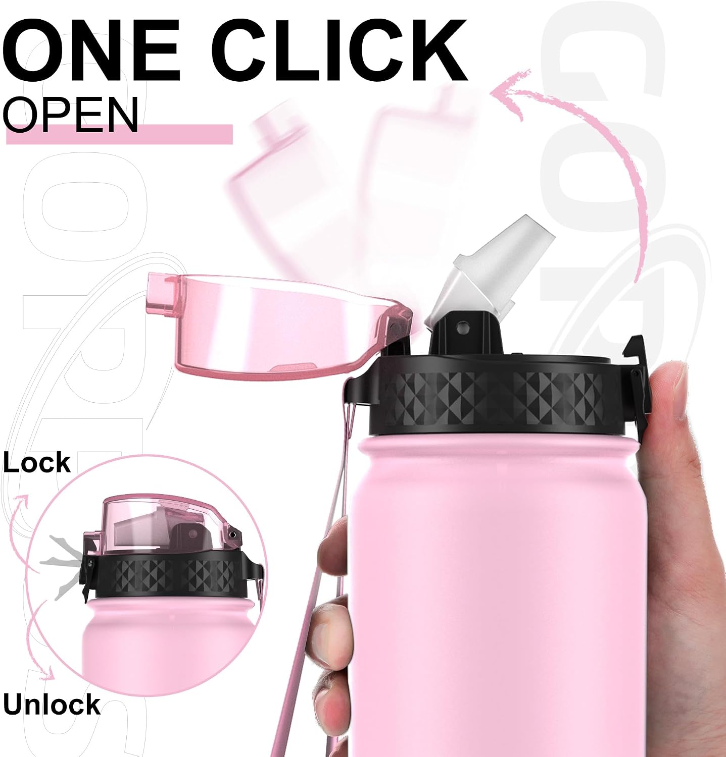 Thumbnail 1 de GOPPUS 1L Stainless Water Bottle with Straw