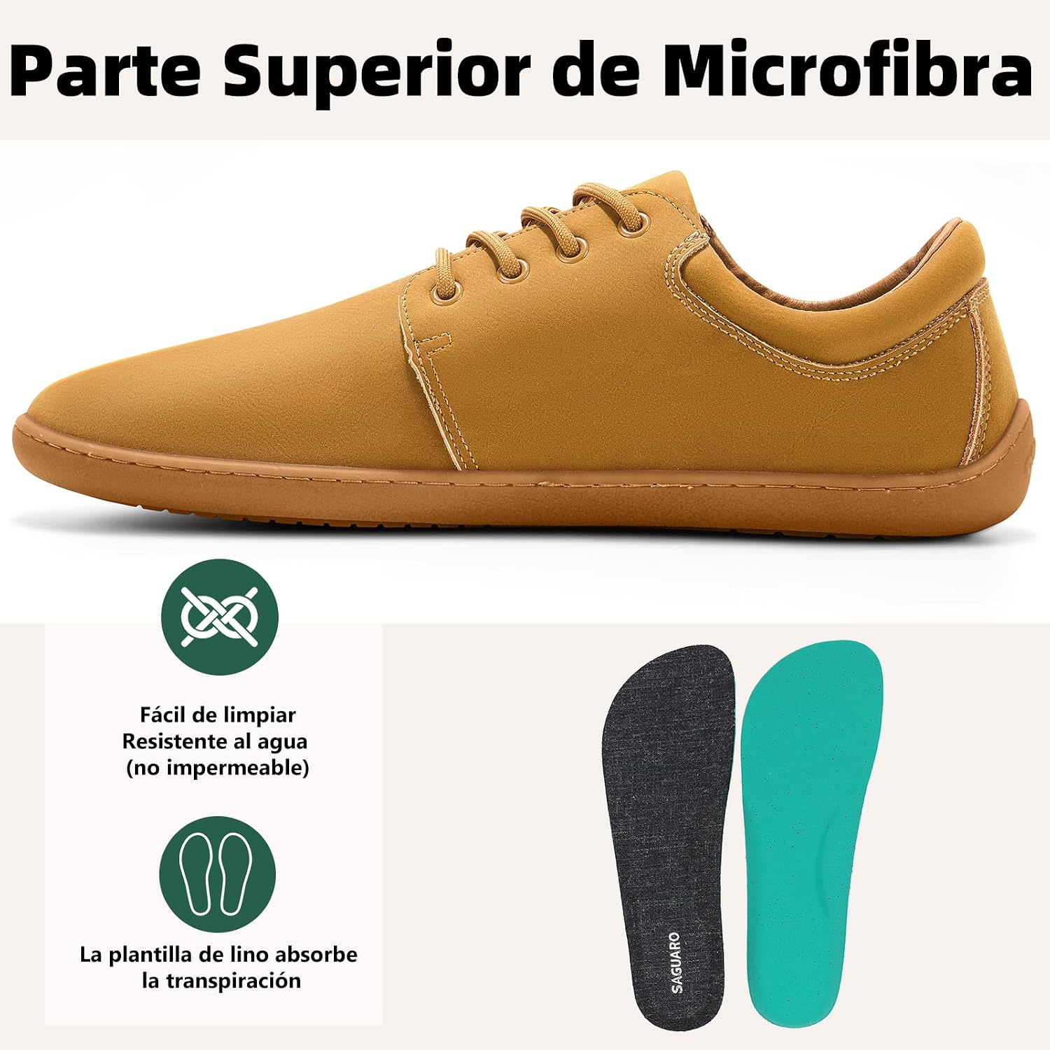 Detalle de SAGUARO Noble II zapatillas barefoot 5 mm