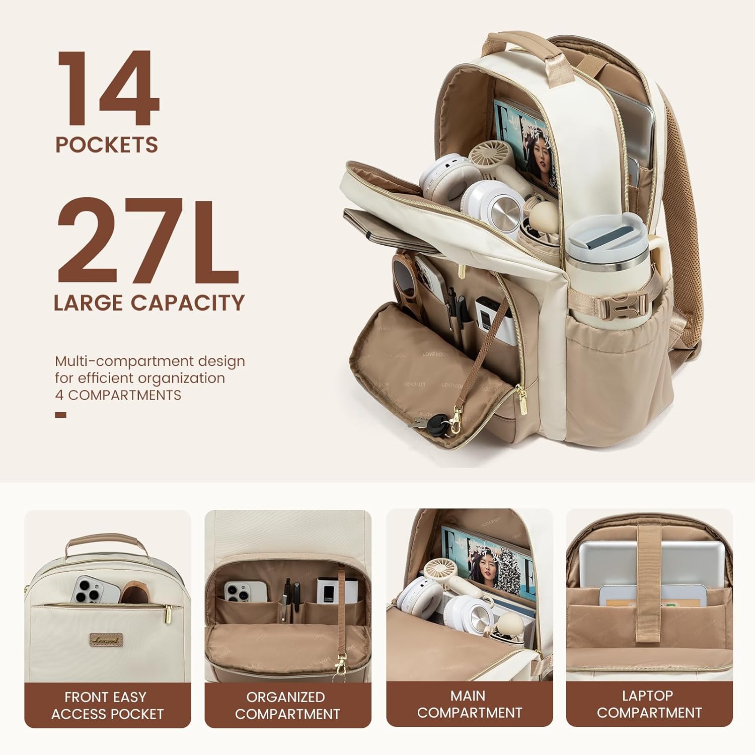 Thumbnail 2 de LOVEVOOK Laptop Backpack 15.6 inch