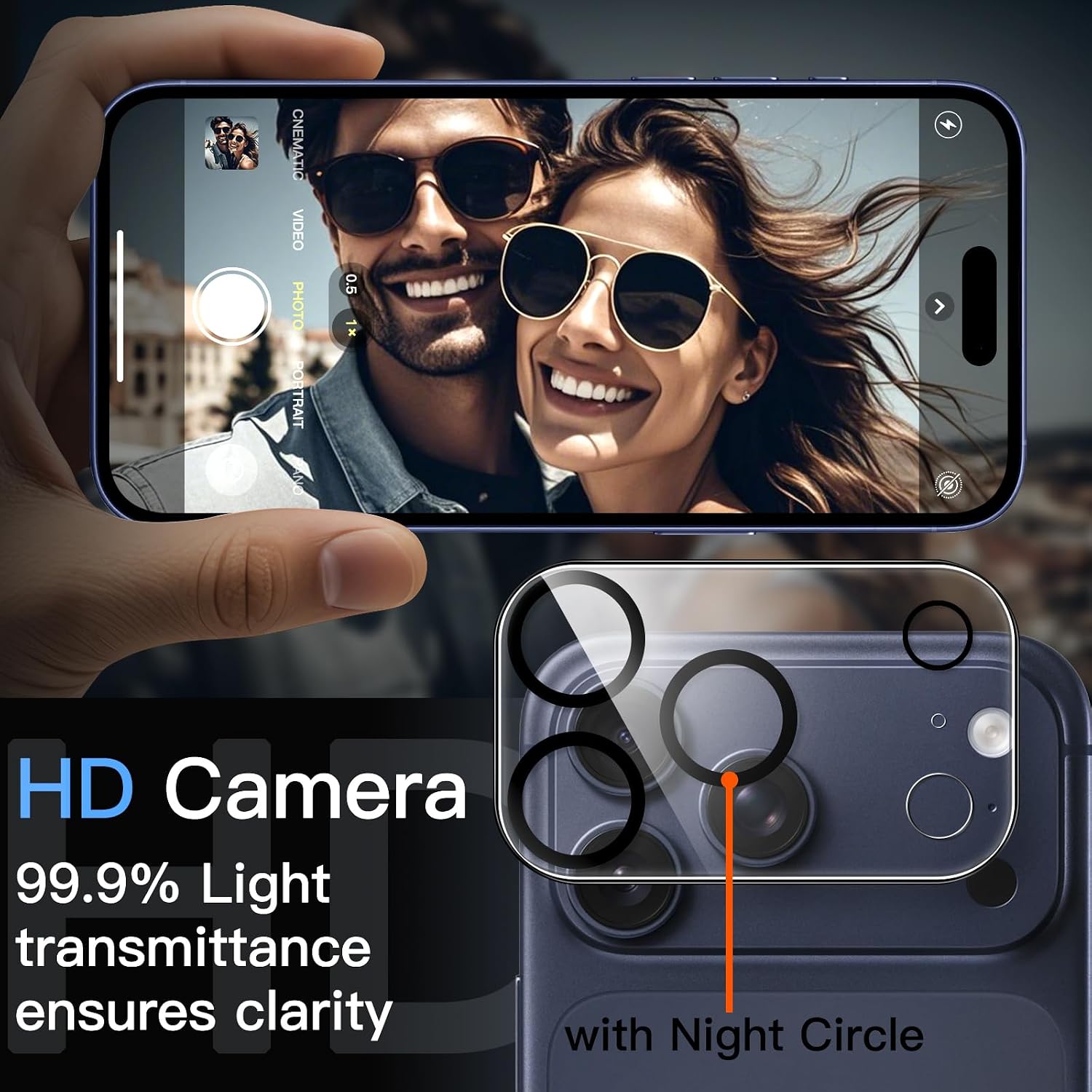 Thumbnail 5 de JETech Lens Protector for iPhone 17 Pro Max 6.9