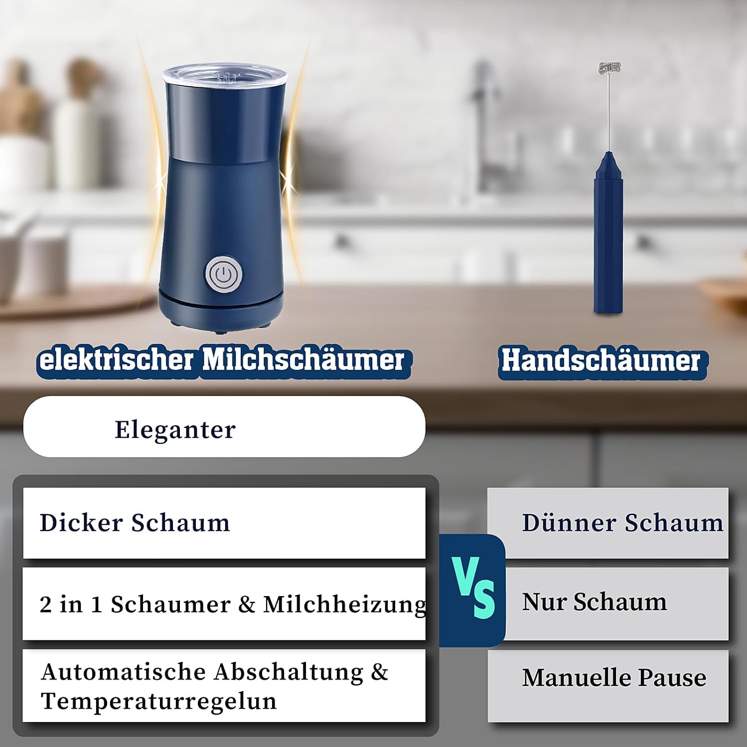 Thumbnail 5 de Huogary Milchaufschäumer 2‑in‑1 240 ml 💫