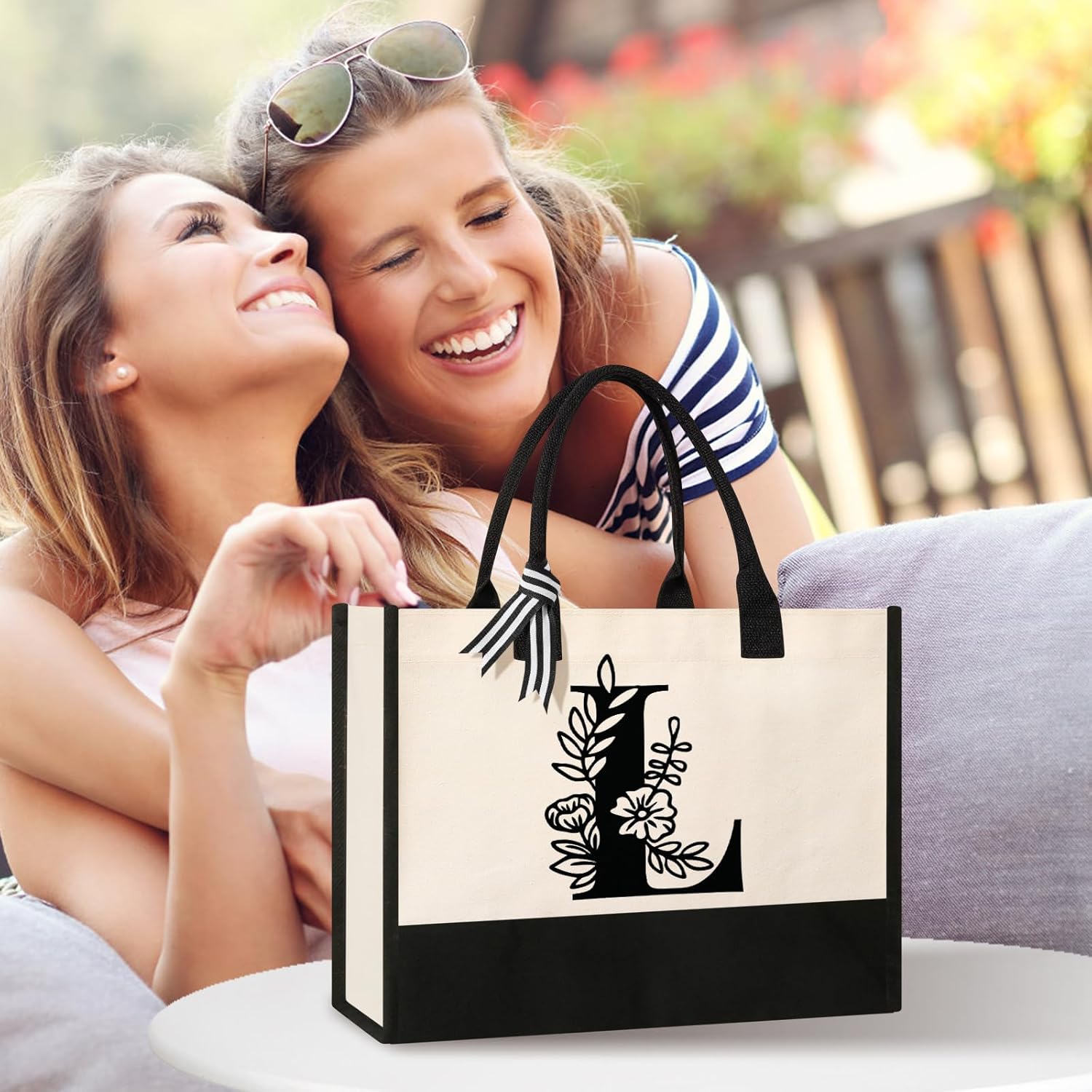 Thumbnail 6 de Tecanne 100% Initial Canvas Tote Bag