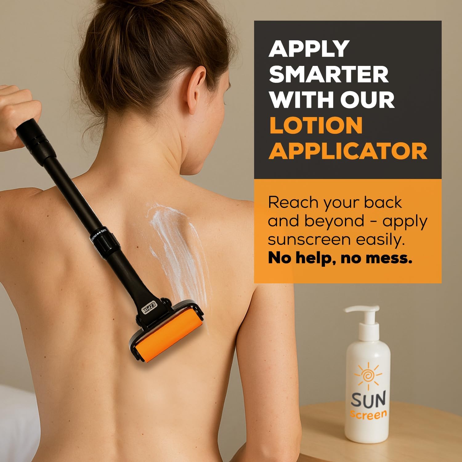 Thumbnail 2 de EZPIK Lotion Applicator for Back – Extendable to 23" with Curved Ergonomic Design