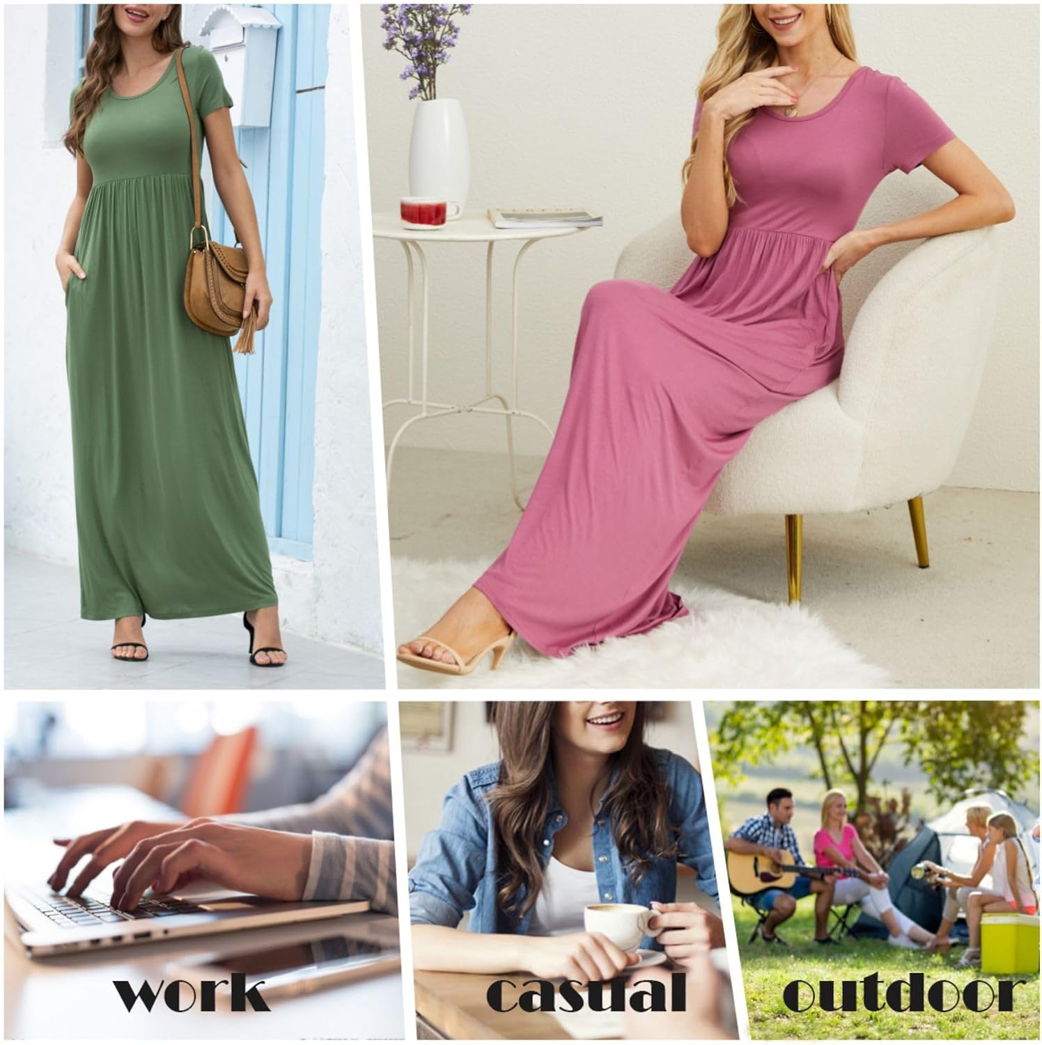 Thumbnail 3 de GRECERELLE maxi dress with pockets