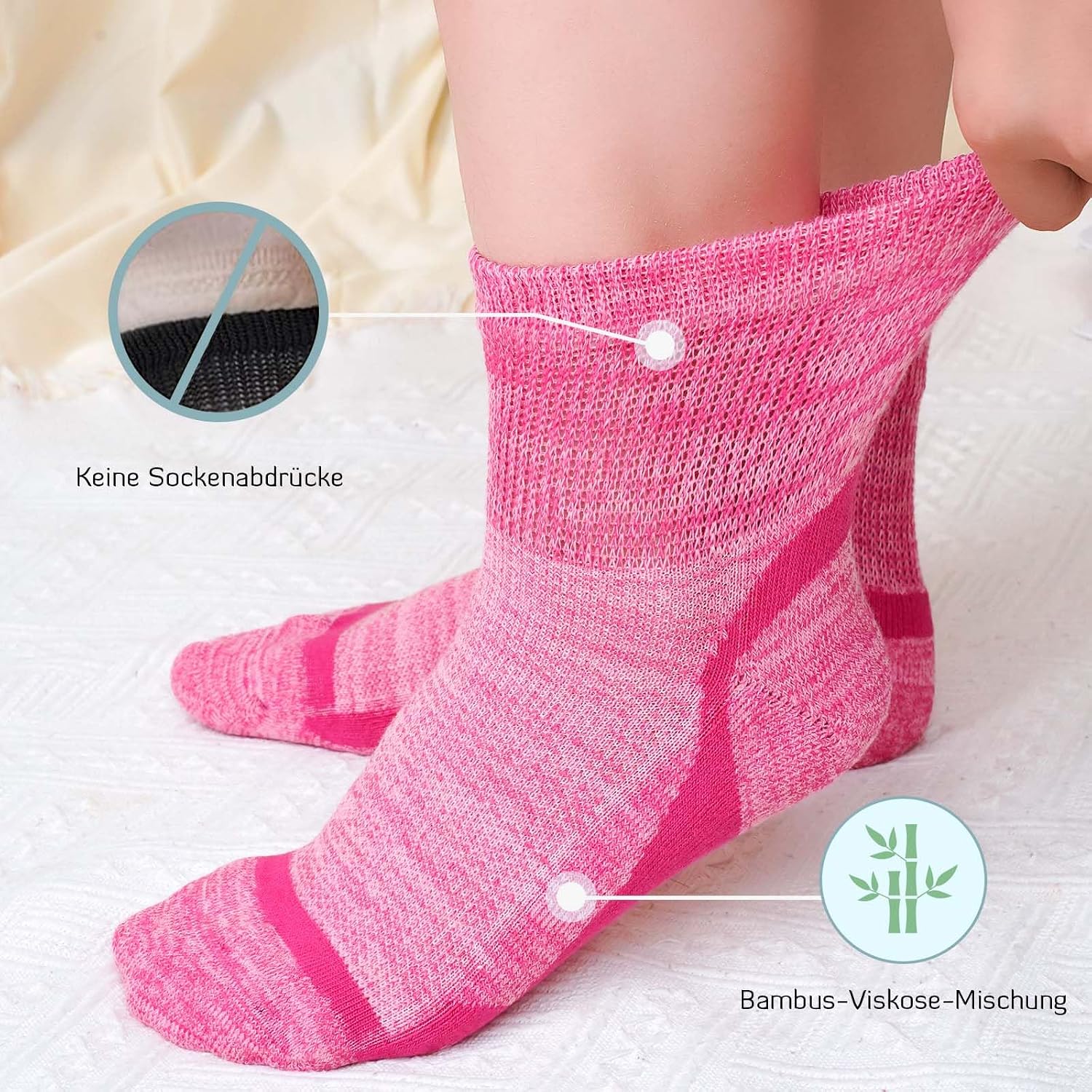 Thumbnail 4 de LOFIR Bambus Diabetiker Socken 5 Paar 39-46