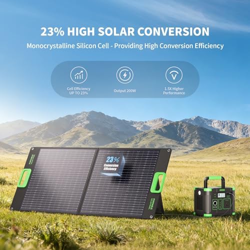 Thumbnail 1 de GRECELL 100W Solar Panel 21.5V Portable Foldable ☀