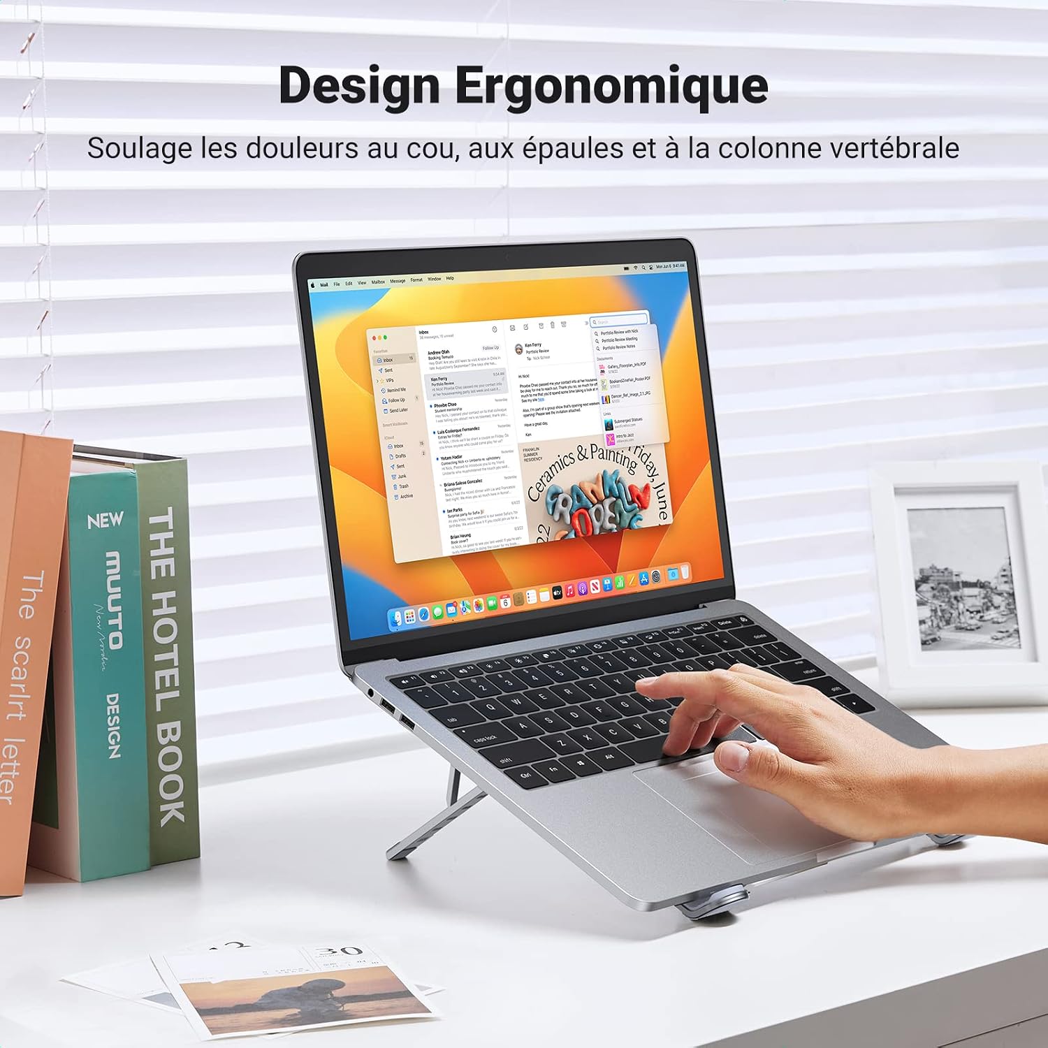 Detalle 1 de UGREEN Support Portable Aluminium 8–17,3 P