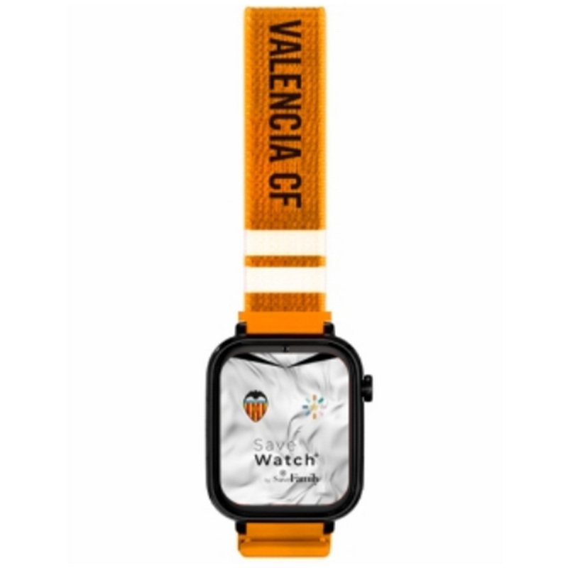 Detalle 1 de SaveFamily Plus Smartwatch Ed. Valencia Negro con Correa Tela Naranja - Sin SIM