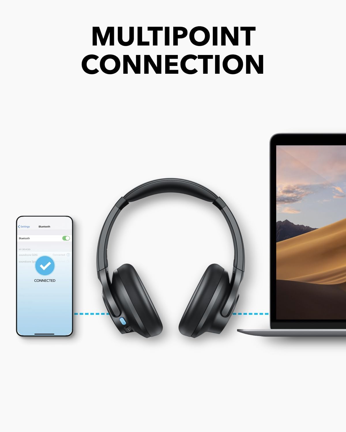 Thumbnail 5 de soundcore Q11i Over-Ear Bluetooth Headphones, 60-Hour Playtime, BassUp