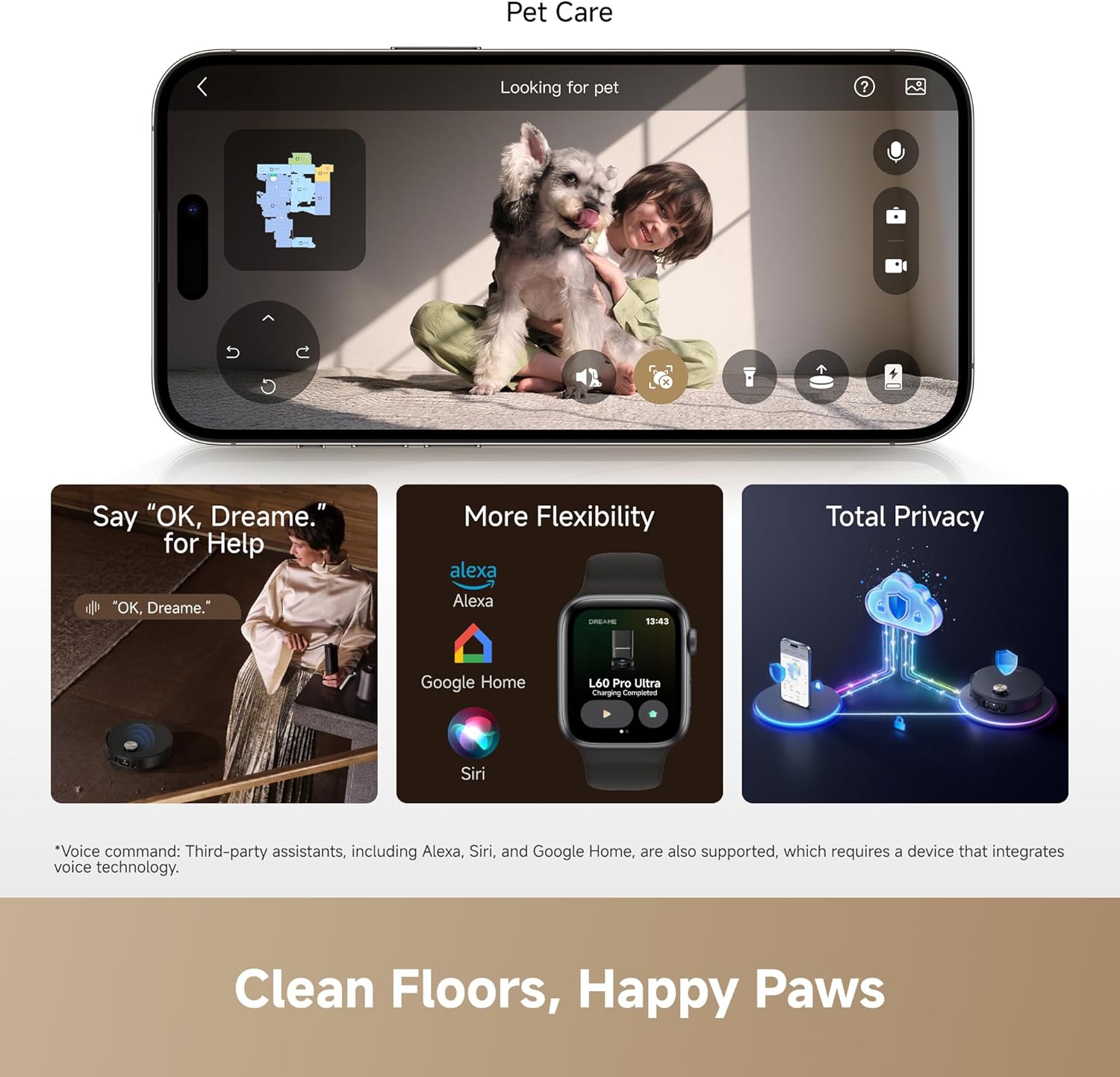 Thumbnail 6 de DREAME L60 Pro Ultra Robot Vacuum and Mop with Auto-Empty — 35,000Pa Suction and Self-Cleaning Base