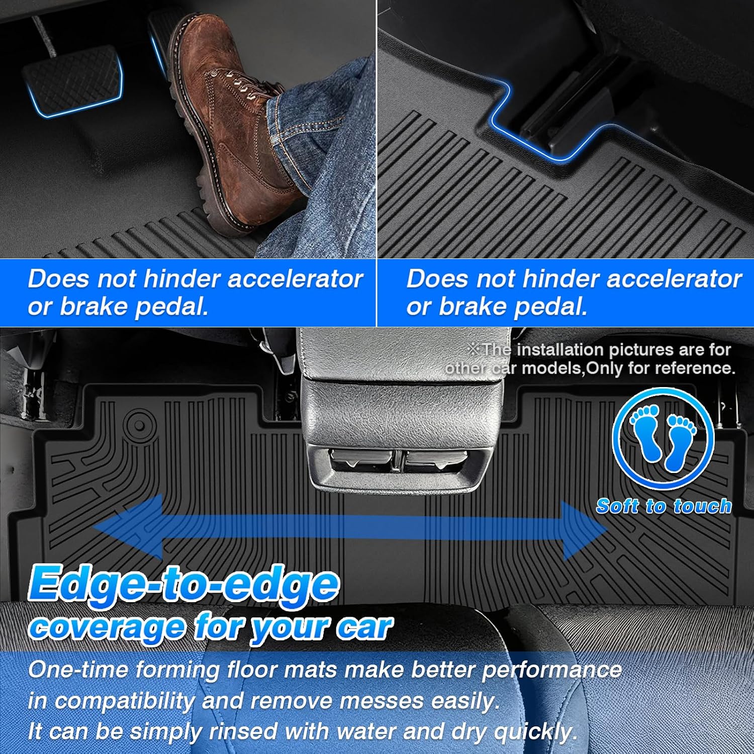 Thumbnail 3 de Odyssey All-Weather Floor Mats & Cargo Liner for Honda Odyssey (2018-2026) – Complete Front, Back, and Door Sill Protection