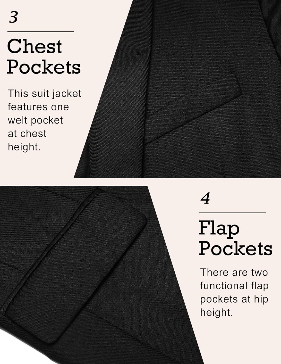 Thumbnail 4 de COOFANDY Mens Sport Coat One Button Blazer