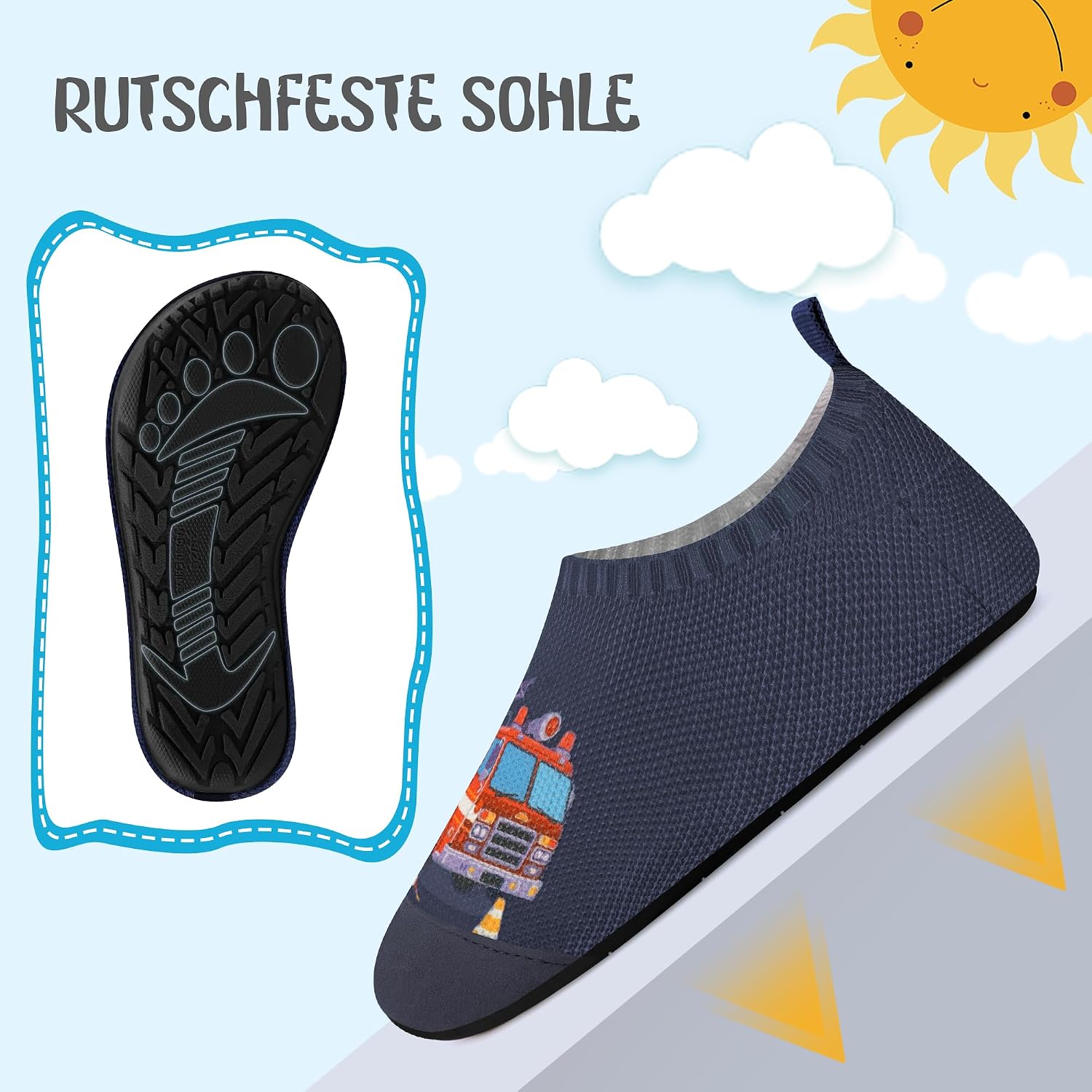 Thumbnail 4 de Kyopp Hausschuhe Kinder – atmungsaktive Rutschfest-Pantoffeln für Lauflern-Schuhe (Gr. 20–35)