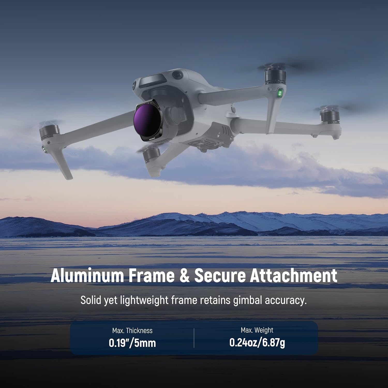 Thumbnail 4 de Neewer Variable ND Filter Set 2-pack for DJI Air 3S