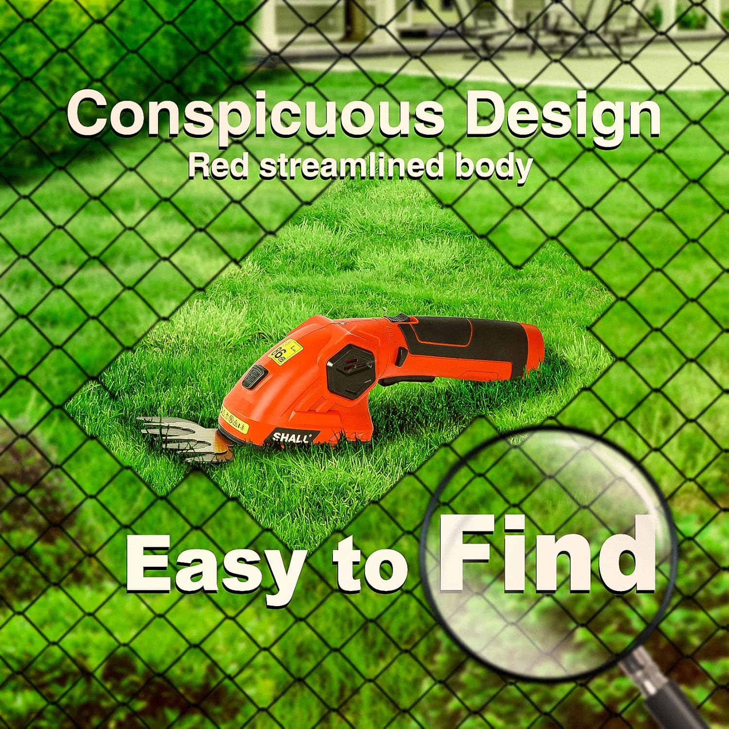 Thumbnail 4 de SHALL Cordless Grass Shear & Hedge Trimmer — 7.2V 2-in-1 Lightweight Garden Tool