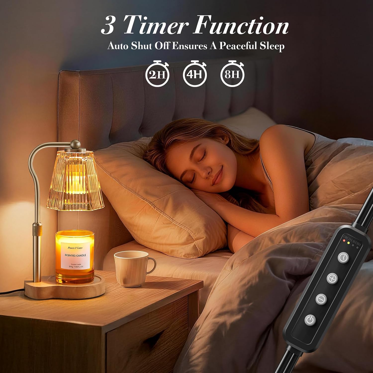 Thumbnail 3 de AODHGR Candle Warmer Lamp, Amber