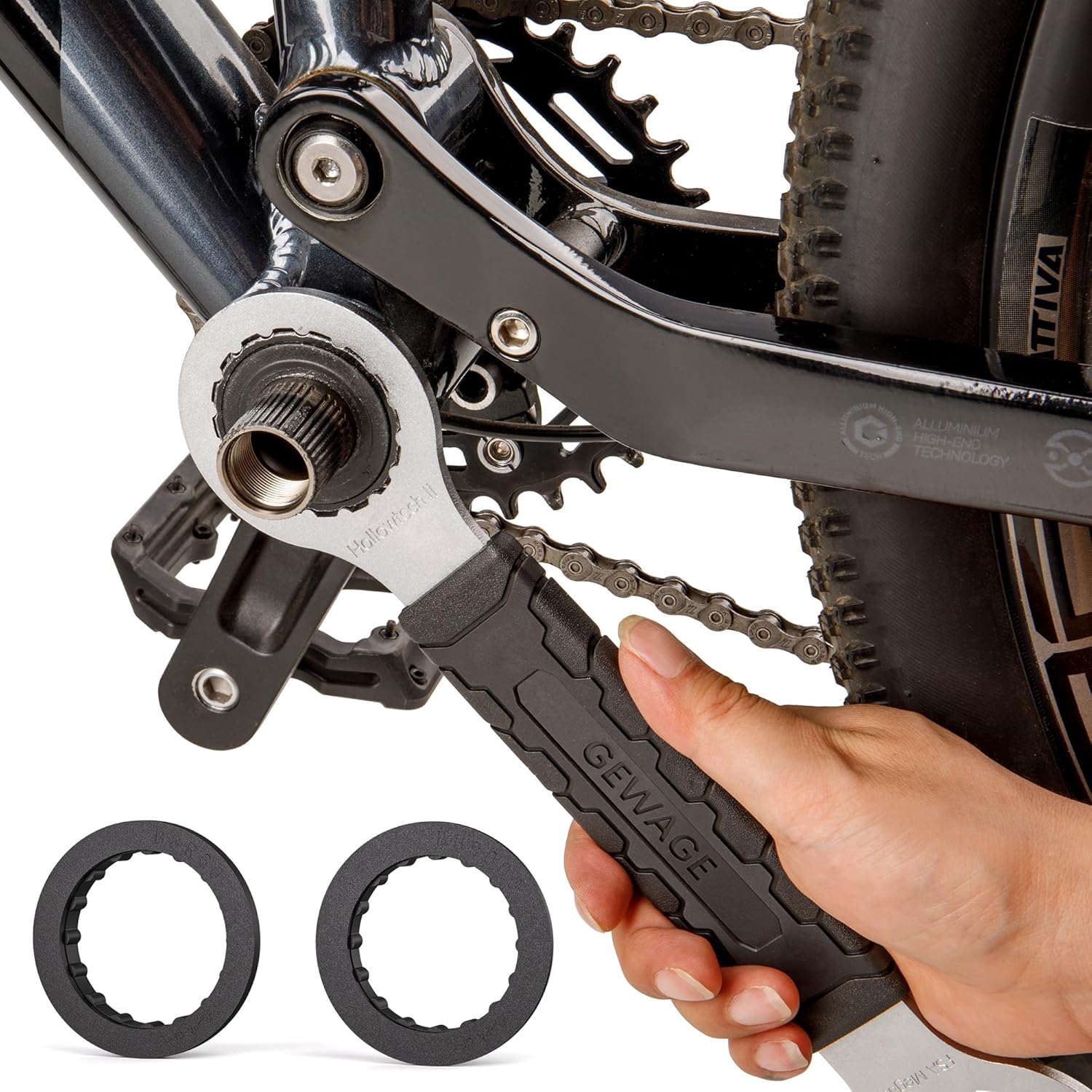 Thumbnail 1 de GEWAGE outil de verrouillage central de vélo pour Shimano Hollowtech II (compatible BB9000, BBR60, Truvativ GXP, FSA Mega Evo)