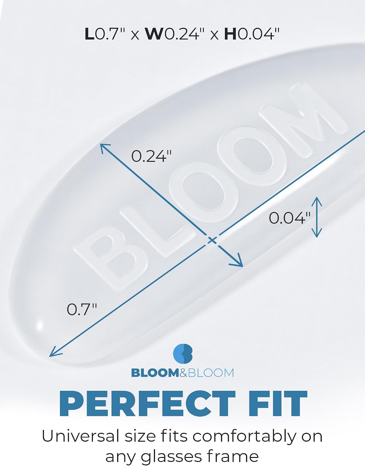 Detalle 2 de Bloom&Bloom Eyeglass Nose Pads, 1 mm Silicone