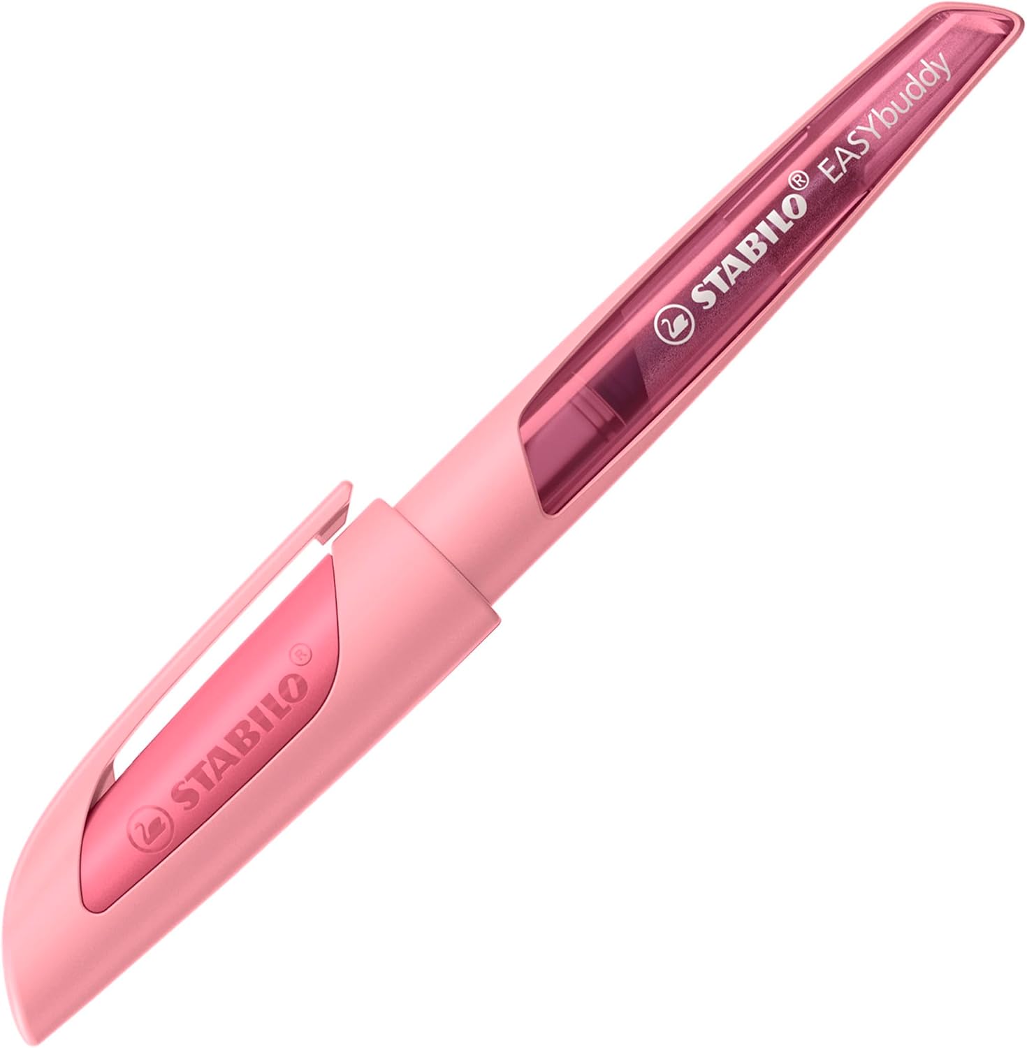Detalle de STABILO EASYbuddy Schulfüller M – Pastellrose/blau (löschbar) inkl. Patrone