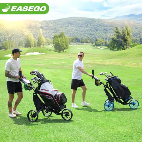 Thumbnail 9 de EASEGO Golf Push Cart 3 Wheel ⚙