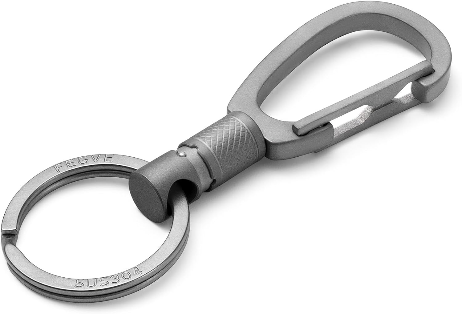 Thumbnail 6 de FEGVE Titanium Quick Release Swivel Keychain: Detachable, Heavy-Duty Titanium Key Holder
