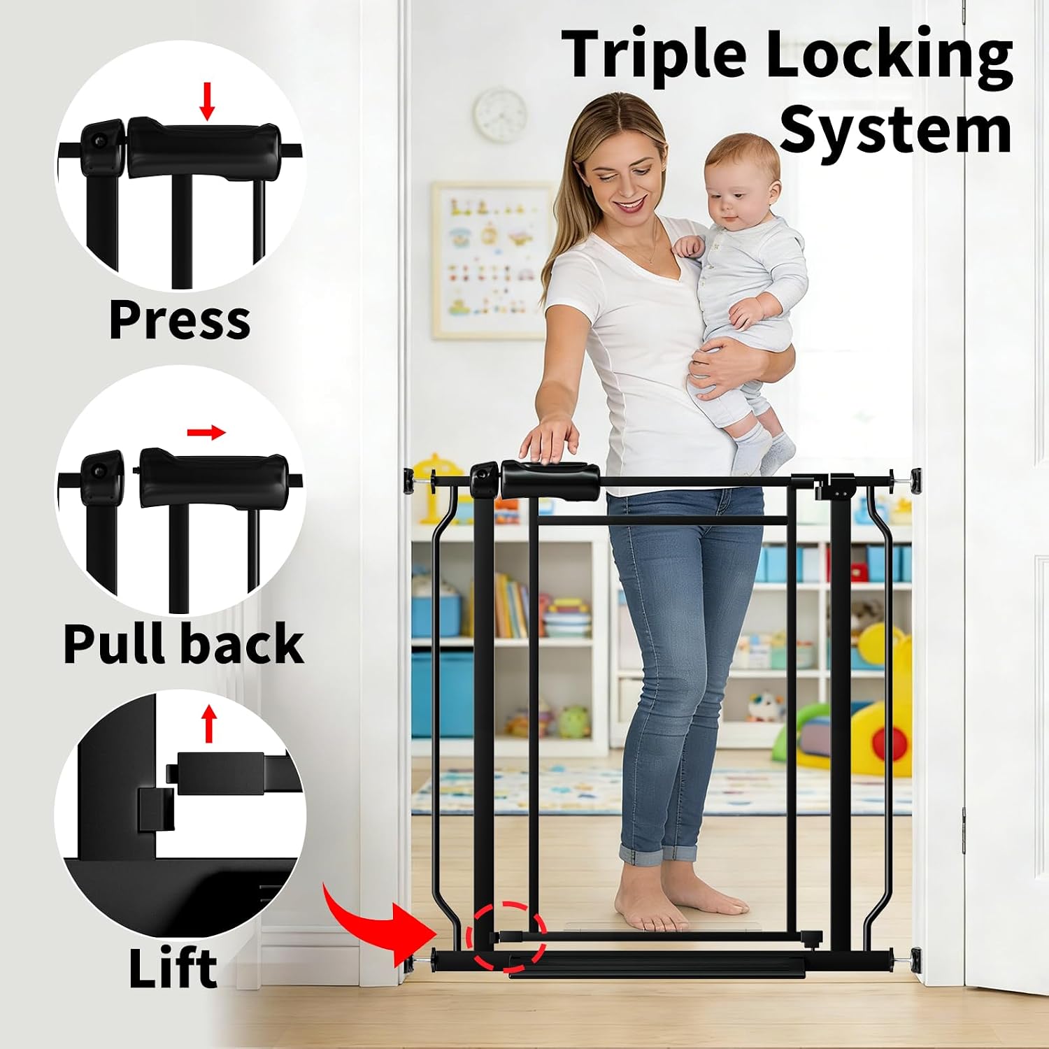 Detalle de DEARBB Baby Gate 29.14–57.48 in.