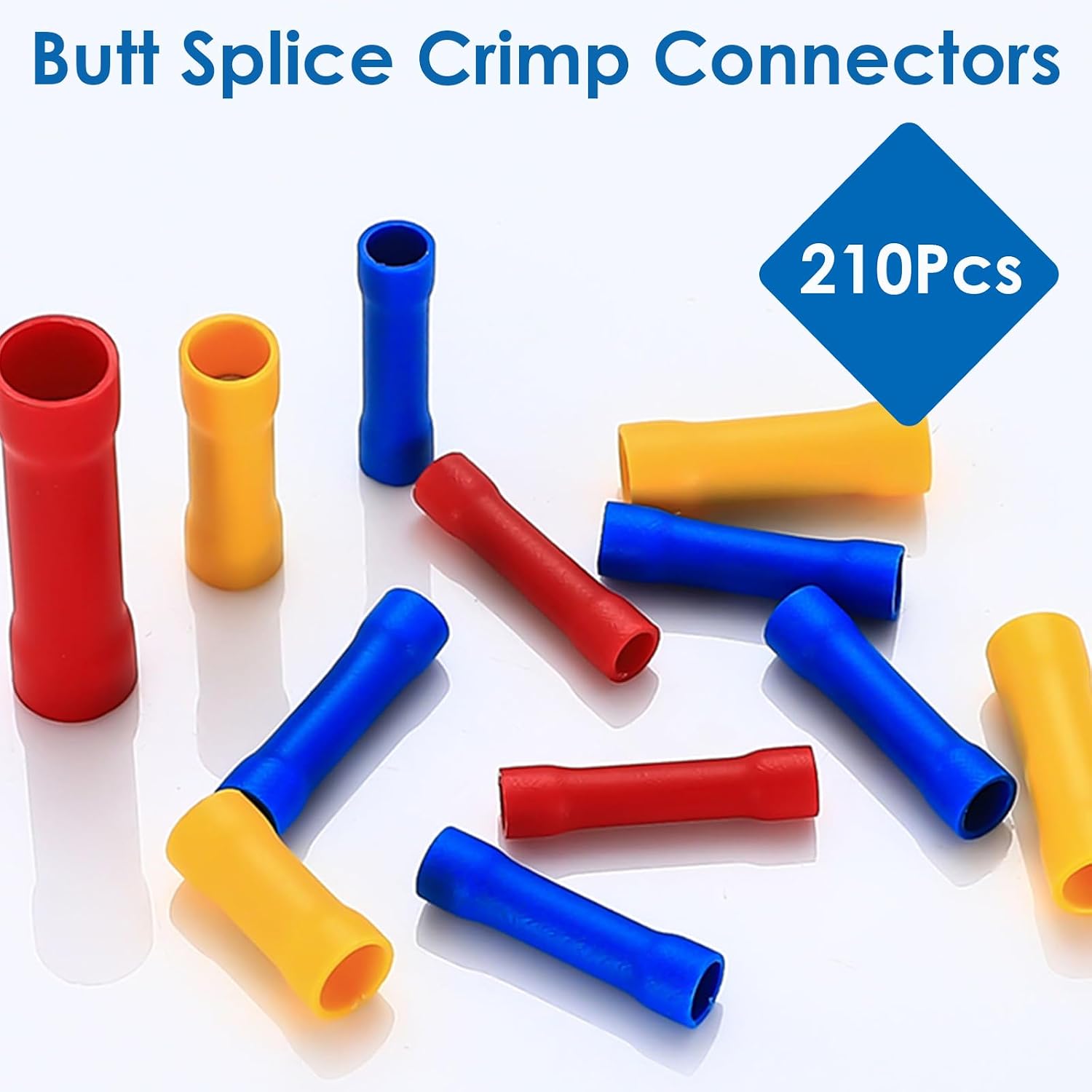 Thumbnail 5 de smseace BV-R-Y-B-210 Butt Splice Connector Kit, 210 Pieces, 22–10 AWG