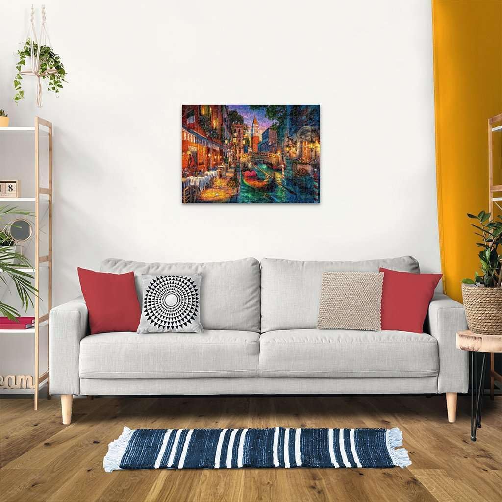 Detalle 2 de Ravensburger Puzzle 12001439 „Canal Cruise in Venice“ – 1000 Teile für Erwachsene und Kinder ab 14 Jahren