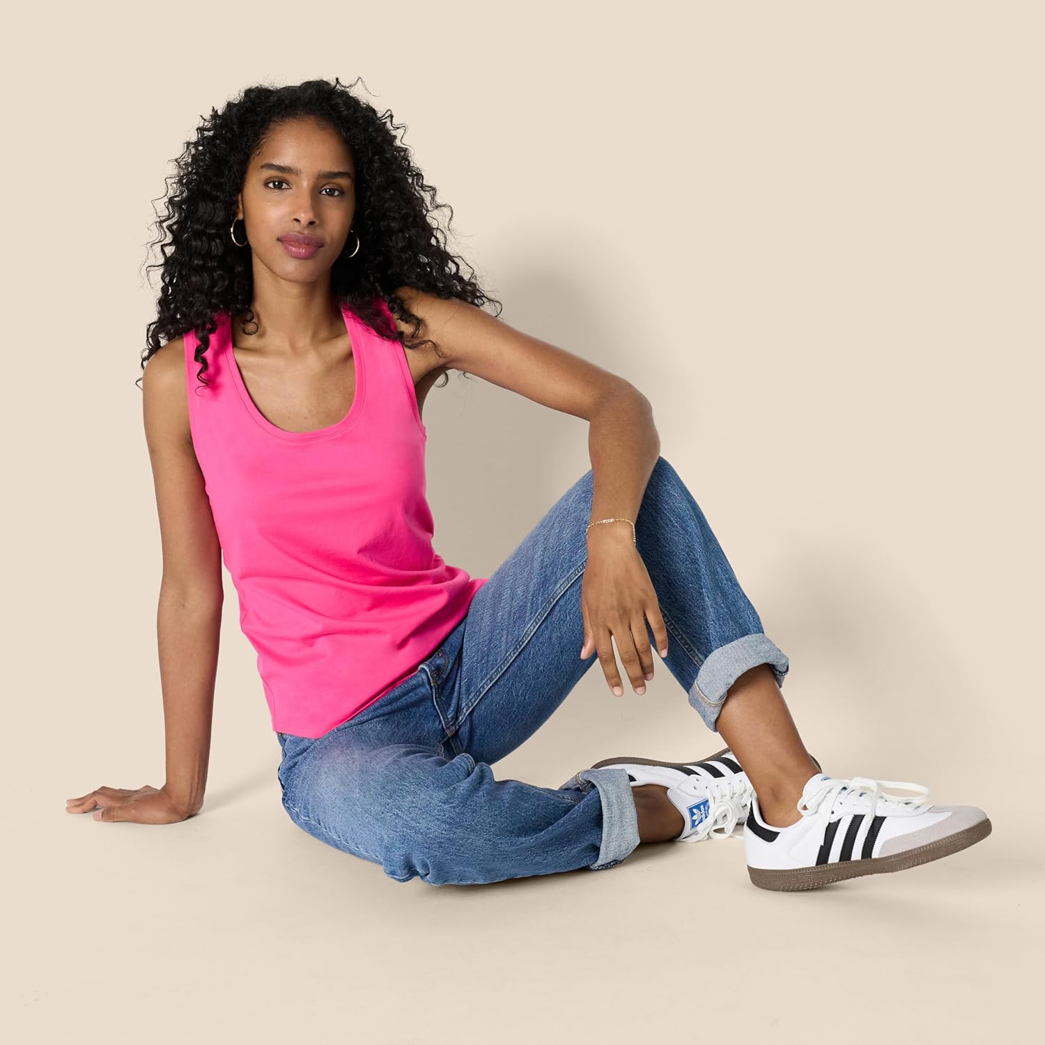 Thumbnail 3 de Amazon Essentials Women’s Regular-Fit 100% Cotton Sleeveless Tank Top