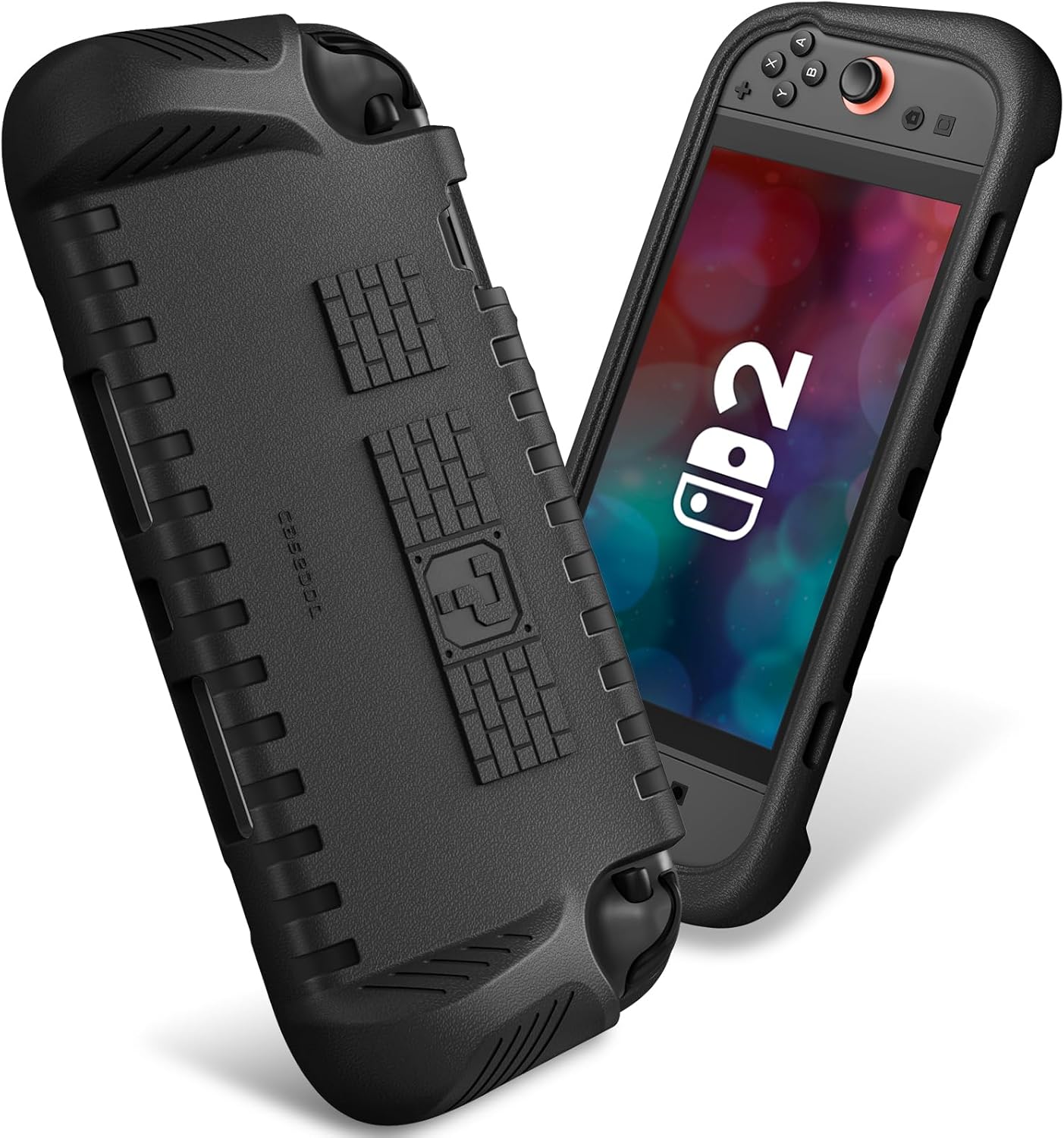 Detalle de FINTIE Ultralight Case for Nintendo Switch 2 (2025) with Game Card Slots – Shockproof, Ergonomic Grip